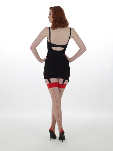 What Katie Did Retro Contrast Seamed Stockings Nylons