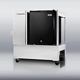 RPC29BL Outdoor Stainless Steel Cart with Refrigerator and Factory Installe ....