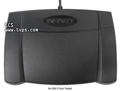 Infinity IN-USB-2 Foot Pedal for Transcription