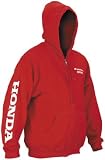 DFY Sports Honda Zip-Front Hoody Red Extra Large XL