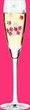 Review Ritzenhoff Tableware  / Champagne Glass, Pearls, Pink Blooms, Designer Color Enamel Prosecco Flute in Gift Box