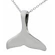 Sterling Silver Whale Tail Necklace
