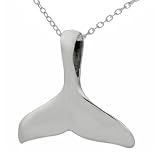 Sterling Silver Whale Tail Necklace