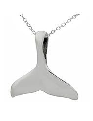 Sterling Silver Whale Tail Necklace