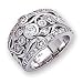 14k White Gold Diamond right-hand ring - Size 6 - JewelryWeb