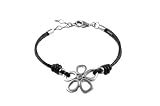 Produkt-Bild: FOSSIL Lederarmband schwarz mit Charm 16 cm + 3,5 cm Verl&auml;ngerung JF84998040