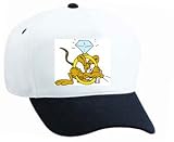 White Cap with diamond, ring, rat, mouse