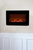 Home - Fire Sense Black Wall Mounted Electric Fireplace