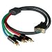 Impact Acoustics SonicWave Component Video RCA Break-Out Cable - Video cable - component video - RCA (M) - HD-15 (M) - 75 ft - triple shielded - gray