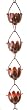 Copper Rain Chain Lotus Lily Flower