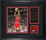 Ben Gordon Chicago Bulls Framed Photo with Game-Used Rookie Jersey