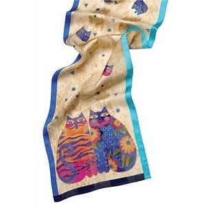 Feline Whimsy Scarf by Laurel Burch
