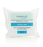 Formula Essential Care Normal Skin 3-in-1 Cleansing Facial Wipes