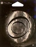 Blue Moon Pendants Fashion Findings Metal Circle Eye Swirl Silver (3 Pack)