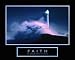 Faith-Lighthouse, Motivational Poster