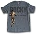 Rocky Classic Movie - The Italian Stallion Profile Gray T-shirt, Medium