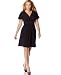 Calvin Klein Plus Size Dress, Flutter Sleeve with Rhinestones Eggplant 1X