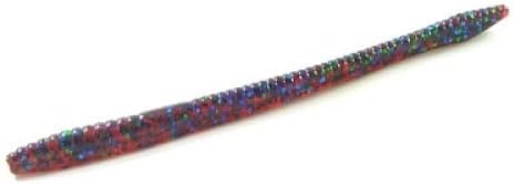 Zoom Bait Finesse Worm Fishing Bait, Plum Apple, 4"
