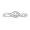 10KT White Gold Round Diamond Twisted Promise Ring (0.12 cttw)