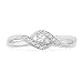 10KT White Gold Round Diamond Twisted Promise Ring (0.12 cttw) 10KT White Gold Round Diamond Twisted Promise Ring (0.12 cttw)