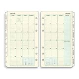 Day-Timer Portable 2-Page-Per-Month Tabbed Calendars - January 2009