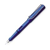 Lamy Safari Fountain Pen Chrome Plated Nib - Color: Blue