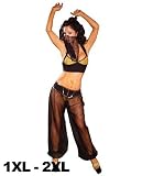 Belly dancer cami top pant g-string and veil 1x/2x