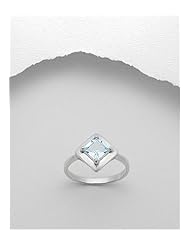Gem Stones Ring In 92.5 Sterling Silver