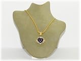 K18　ハートコランダム-ルビー/ブルーサファイア-8.86ct＆ダイヤモンド　ゴージャスデザイン　ペンダントネックレス