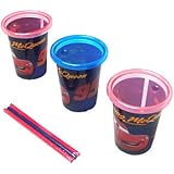The First Years 3 Cars Sava Semi Disposable 10Oz/296Ml Straw Cups