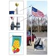 Portable Telescoping Flagpole and Tire Mount