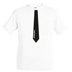 KRAWATTEN T-Shirt Fun T-Shirts weiss / schwarz