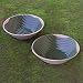 Stoneware bowls, 'Banana Traditions' (pair)