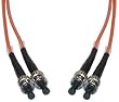 ST / ST, Multimode, Duplex Fiber Optic Cable, 62.5/125, 1 Meter (3.3 ft). Multimode Duplex Fiber Optic 62.5/125, Multimode Duplex Fiber Optic 62.5/125