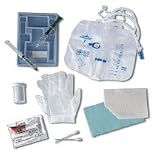 ^CATHETERIZATION TRAY WITH RIGID GRADUATED 1100CC BASIN. CONTAINS 16FR 5CC SILICONE-ELASTOMER COATED (LATEX) FOLEY CATHETER. MEDLINE PREP TRAY INCLUDES WRAPPED MEDLINE ALOETOUCH 3G LATEX FREE GLOVES, 3 PVP SWABSTICKS, UNDERPAD, FENESTRATED DRAPE, PREFILLE