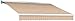 Awntech 14-Feet Destin LX with Hood Manual Retractable Acrylic Awning, 120-Inch Projection, Linen Pin
