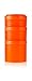 BlenderBottle ProStak Twist n' Lock Storage Jars Expansion with Pill Tray, Orange (Pack of 3)