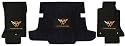 Black 1997-2004 Corvette Convertible Floor and Cargo Mat Set With Gold C5 Emblem and Script