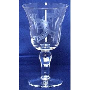 Individually Hand Etched Kokopelli Water Glass 7\” Set / 4