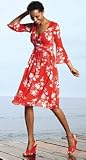RUCHED WAIST CHIFFON DRESS