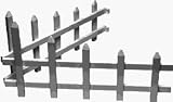 Greenes Fence #RC 212W 12x36 White Picket Fence