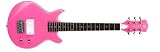 Luna Pandora Mini Double Cutaway Acoustic Guitar, Pink