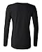 Anvil Women's Sheer Long-Sleeve Scoop Neck T-Shirt