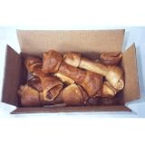 12 pcs of 7-8 Basted Rawhide Knotted Bones