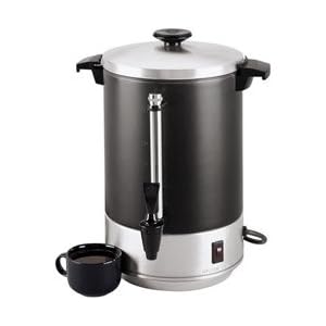 55 Cup Black Stain Aluminum Coffee Urn (15-0239) Category: Coffee Makers and Urns