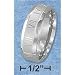 Plain Sr-3063 : Stainlesterling Silver Steel 7mm Unisex Band With Roman Numerals And ...