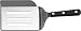 LamsonSharp 3.5" x 6" Slotted Backstop Turner
