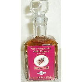 Lapiana infused wine vinegar with Chili Peppers 8.8oz