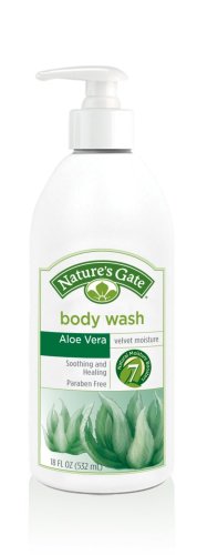 Nature's Gate Aloe Vera Velvet Moisture Body Wash , 18-Ounce Bottles (Pack of 2)