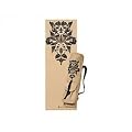 Gaiam Printed Yoga Mat and Mat Bag Set (Damask Print) Black & Tan (3mm thick)